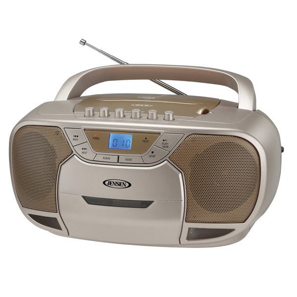 Jensen Portable Bluetooth Mp3 Cd Cassette Player/recorder With Am/fm Radio & Reviews Wayfair